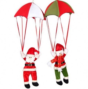 High quality christmas plush toy,Parachute snowman pendant toy