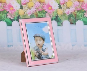 High quality printed plastic photo frame,pvc plastic custom logo photo frame