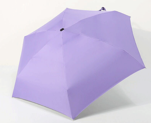 Custom Printed Logo 5 Fold Mini Pocket Travel Umbrella