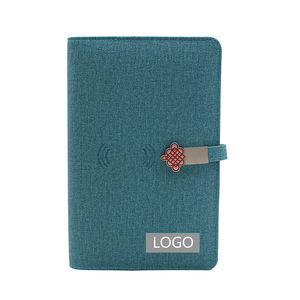 Custom Wireless Charge Diary Notebook With Powerbank And USB Flash Drive