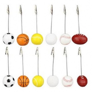 Promotional Football Metal Memo Clip Holder 1000PCS One Year Quality Warranty