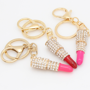 Stylish Shiny Lip Gloss Key Chain