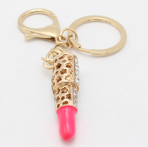 Stylish Shiny Lip Gloss Key Chain