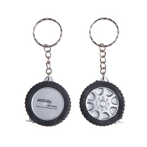 Advertising Small Tire Shape Tape Measure Keychain