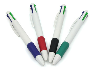 Hot Selling Plastic 4 in 1 Ballpoint Pen , MOQ 1000 PCS 0204009 One Year Quality Warranty