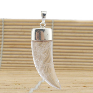 Hot Selling Crystal Stone Spike Shape Pendants