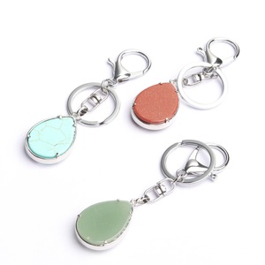 Natural Stones Life Tree Keychain Crystal Decoration