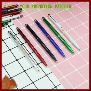 Top-Rated Promotional Rotate Thin Plastic Ballpoint Stylus Pen 0201164