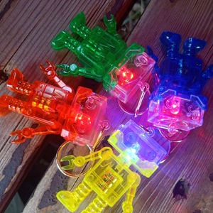 Promotional Custom Logo IT Gifts LED Robot Android Keychain