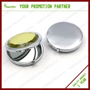 advertsising portable crystal cover cosmetic mirror