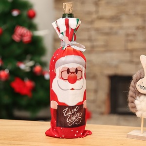 Christmas Decoration Home Using Wine Bottle Cover