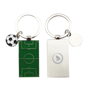 Custom Novelty Zinc Alloy Football Court Soccer Field Keychain
