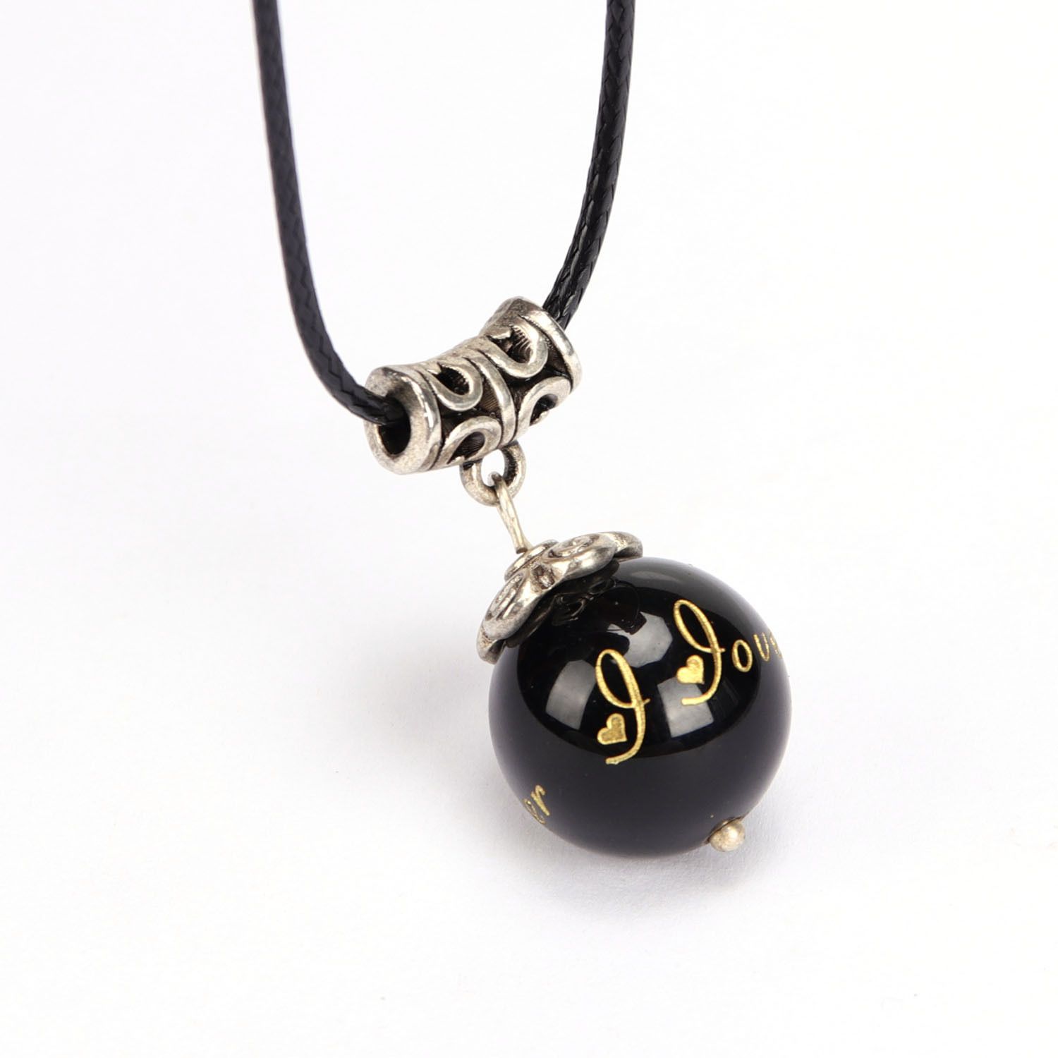 Charm Crystal Ball Design Lovers Pendants