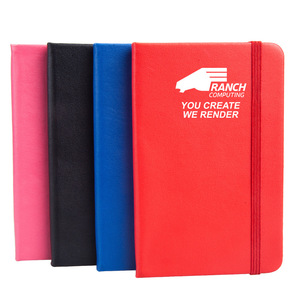 customize A4 B5 A5 A6 PU leather Notebook with elastic band