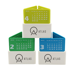 Office Desktop Pen Holder Calendar With Custom Logo Printing