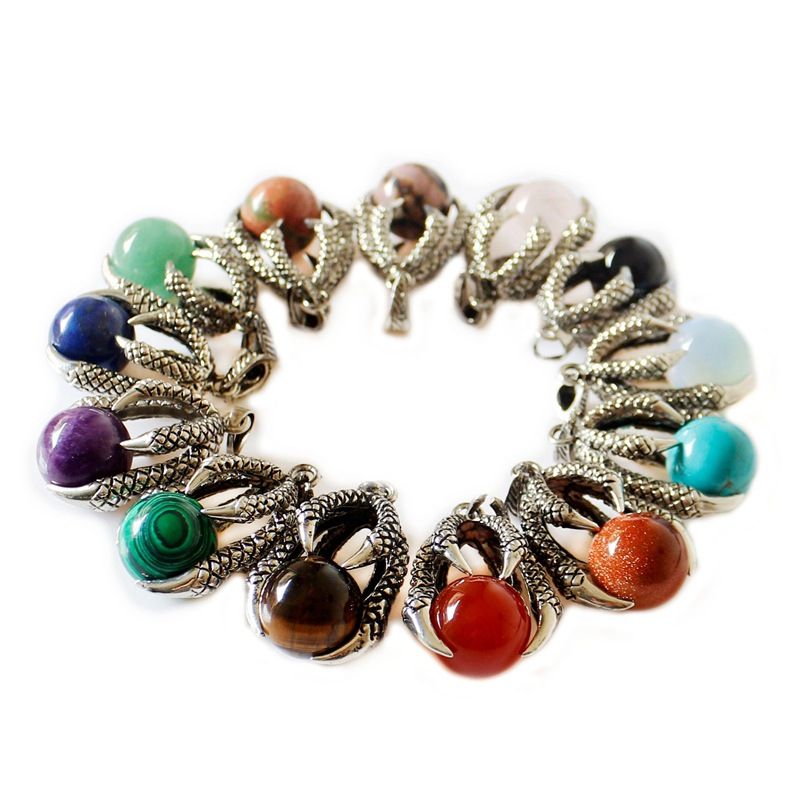 Novelty Crystal Stone Eagle Claw Decoration Pendants