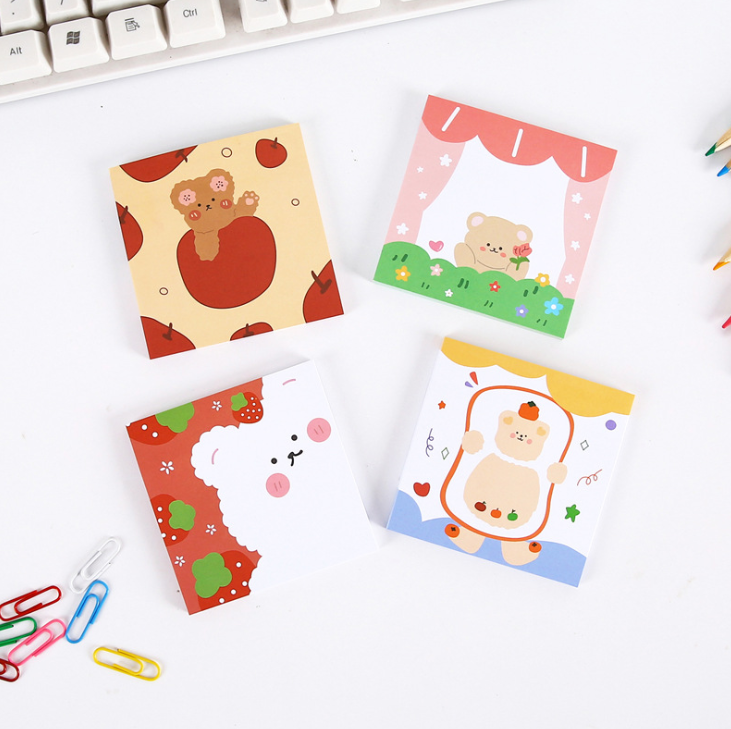 Hot Selling Korean Cartoon Small Cute Bear Notebook