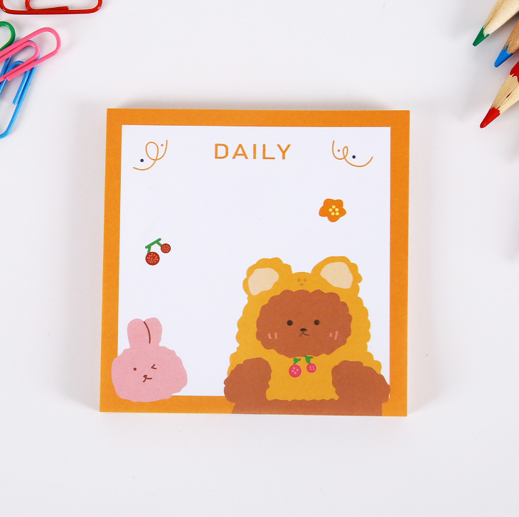 Hot Selling Korean Cartoon Small Cute Bear Notebook