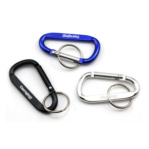 Custom Aluminum Carabiner Clip , MOQ 100 PCS 0804011 One Year Quality Warranty