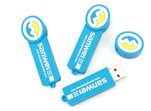 Custom Logo Lollipop Shape USB Flash Drive
