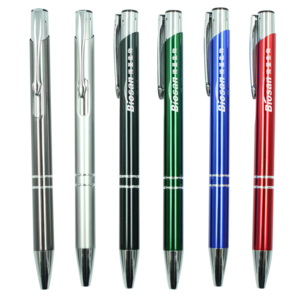 Promotional Aluminum Silver Gel Ink Pen