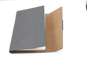 Business Three Fold Gray Color Notebook 0701020 MOQ 500PCS One Year Quality Warranty