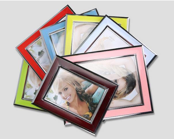 High quality printed plastic photo frame,pvc plastic custom logo photo frame