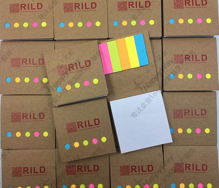 Custom Print Kraft Paper Sticky Wholesale Notepad 0703072 MOQ 100PCS One Year Quality Warranty