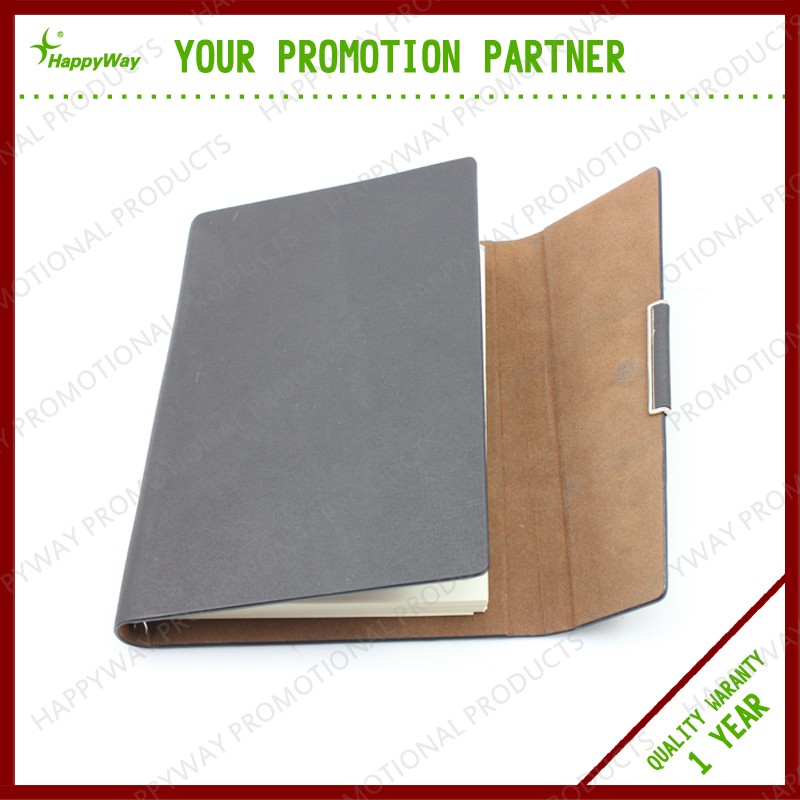 Business Three Fold Gray Color Notebook 0701020 MOQ 500PCS One Year Quality Warranty