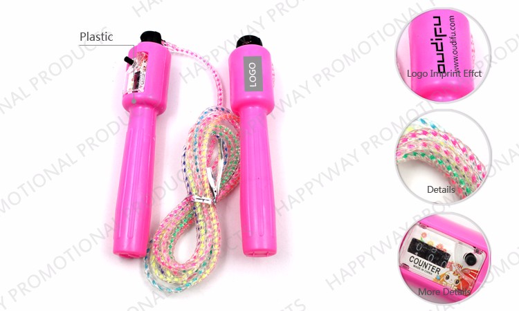 Promotion Rainbow Jumping Rope Skipping, MOQ 100 PCS 0804042 One Year Quality Warranty