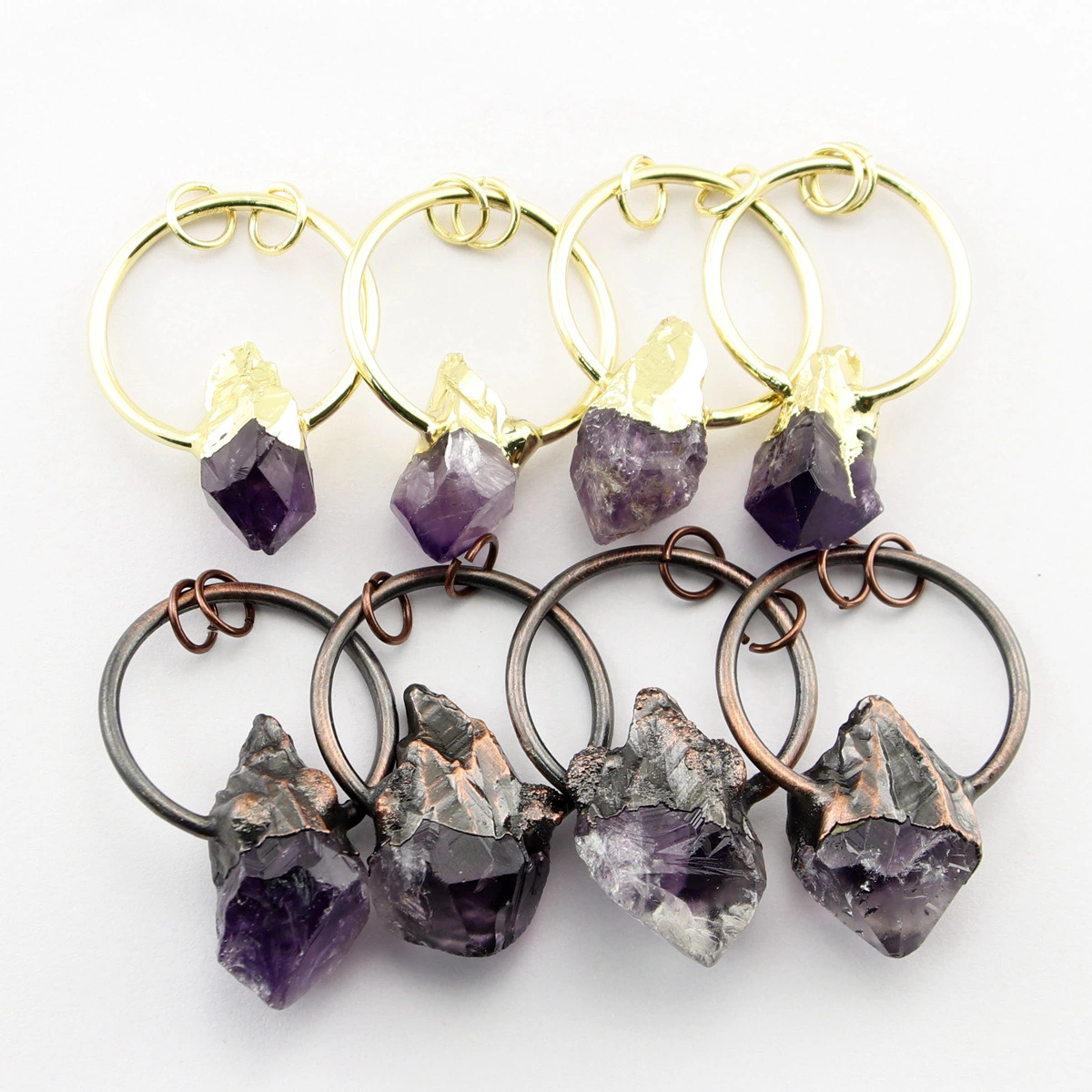 Wholesale Crystal Amethyst Stone Pendants