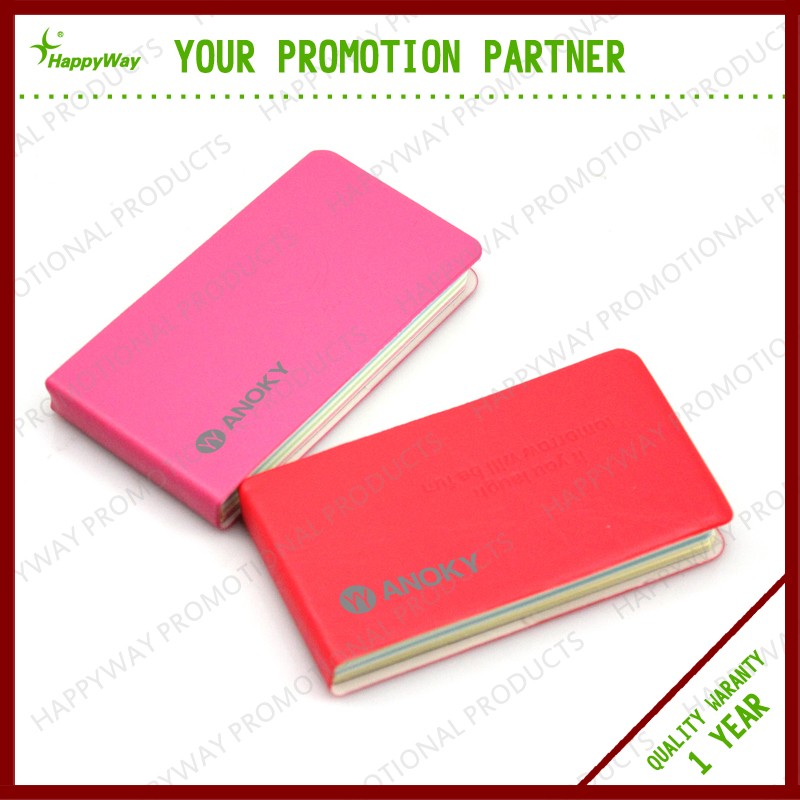 Popular PU Mini Notepad Custom Printed Logo 0703060 MOQ 1000PCS One Year Quality Warranty