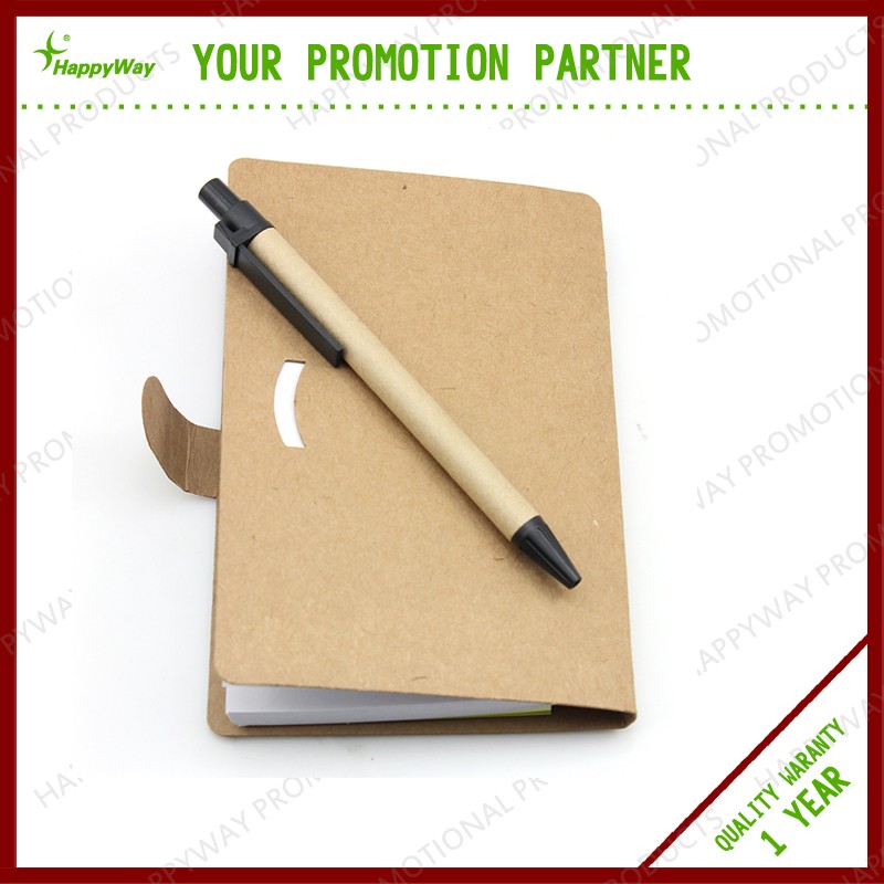 Promotional pocket Small mini notepad with pen