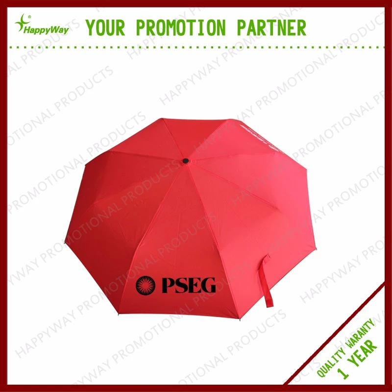 Deluxe Business 3 Fold Umbrella, MOQ 100 PCS 0606022 One Year Quality Warranty