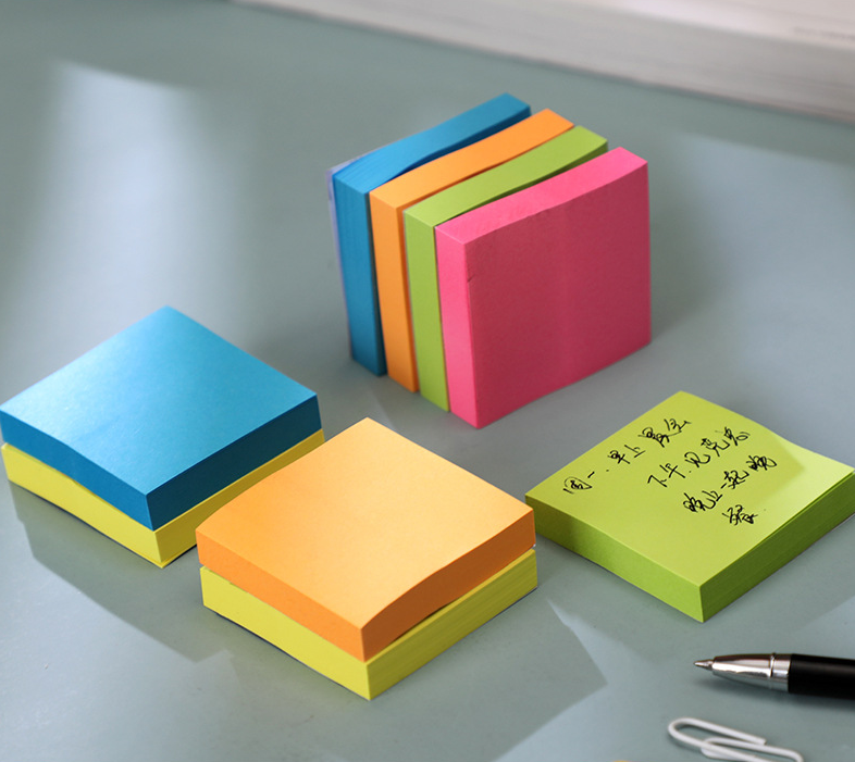 Wholesale Cheap Price 100 Sheets Multi color Sticky Notes Amazon Hot Selling Cute Memo Pads It Sticky and Post Note Bookmark