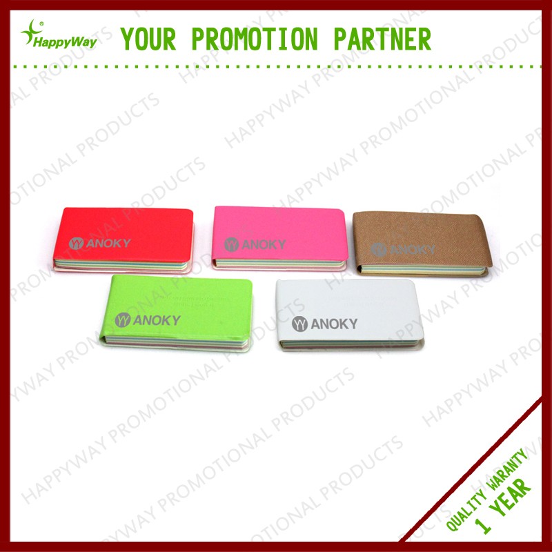 Popular PU Mini Notepad Custom Printed Logo 0703060 MOQ 1000PCS One Year Quality Warranty