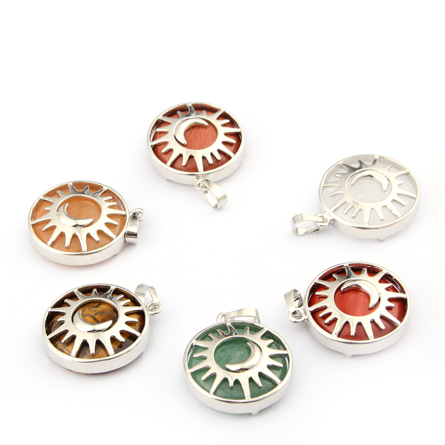 Novelty Sun And Moon Design Pendants Crystal Decoration