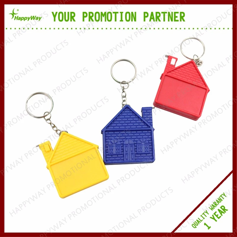 Promotional Cheap House Shape Tape Measure, 0402010 MOQ 100PCS One Year Quality Warranty