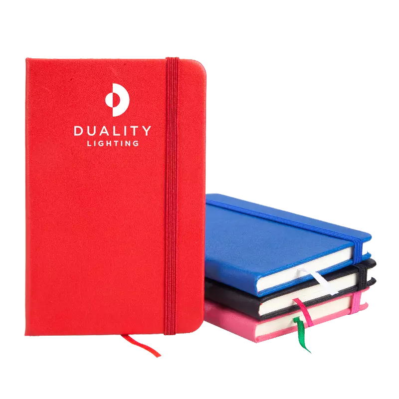 Eco Friendly Diary Book Dot Lined Notebook With Color PU Leather Cover