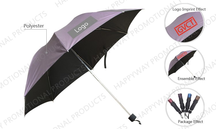 Hot Sale Business Promotion 2 fold  Umbrella 0606021 MOQ 100PCS One Year Quality Warranty