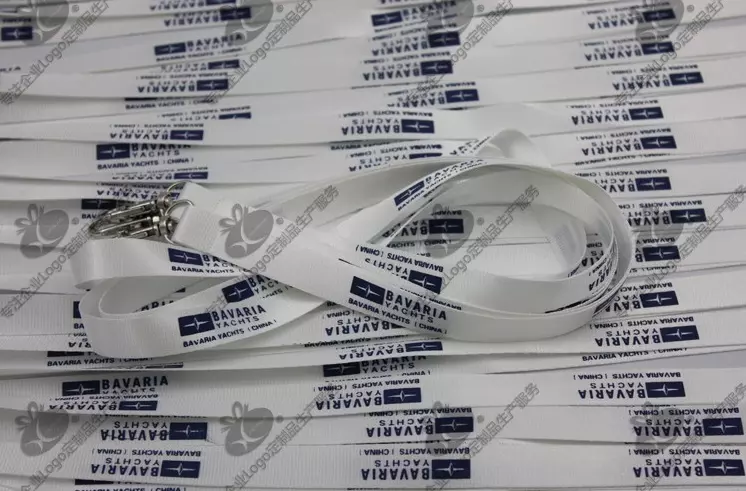 Custom Wholesale Off White Polyester Lanyard