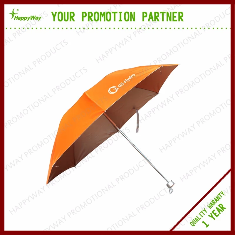 Promotion colorful 3 Fold Umbrella, MOQ 500 PCS 0606017 One Year Quality Warranty