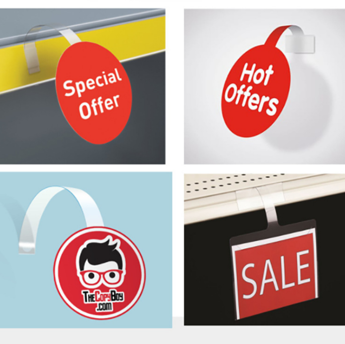 Custom Logo Design Marketing Advertising Shelf Wobblers