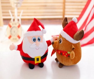 Top quality Santa Claus dolls toys, Reindeer plush toys, Christmas present