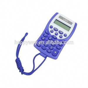Custom Mini Portable Lanyard Calculator 0702043 MOQ 500PCS One Year Quality Warranty