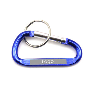 Custom Aluminum Carabiner Clip , MOQ 100 PCS 0804011 One Year Quality Warranty