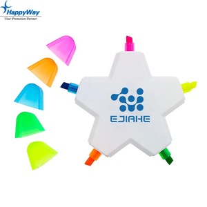 5 Color Star Shape Highlighter Marker Pens