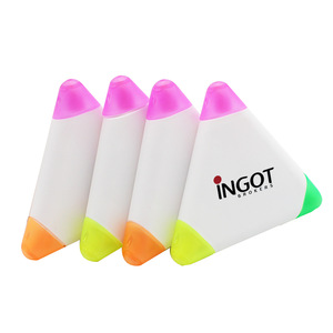 Promotional Mini Triangle Highlighter Pen , MOQ 1000 PCS 0203031 One Year Quality Warranty