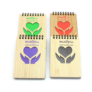 Customized Promotional Notebook Bamboo Cover 0703028 MOQ 1000PCS One Year Quality Warranty