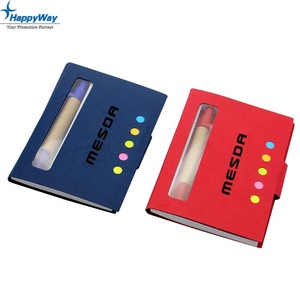 Colorful Mini Eco Notepads with Pen